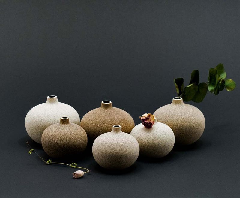 Vase Bari, Medium – Sand Light