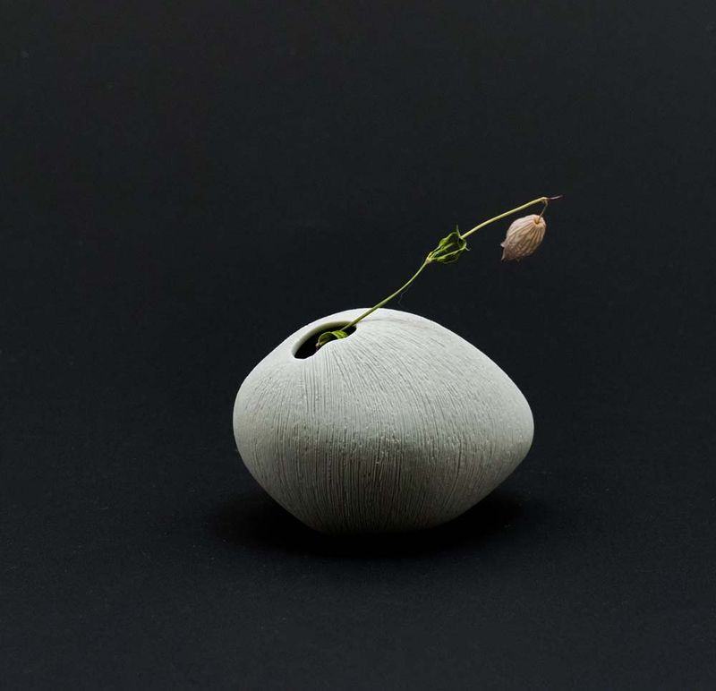 Vase Pebbles, Medium – White