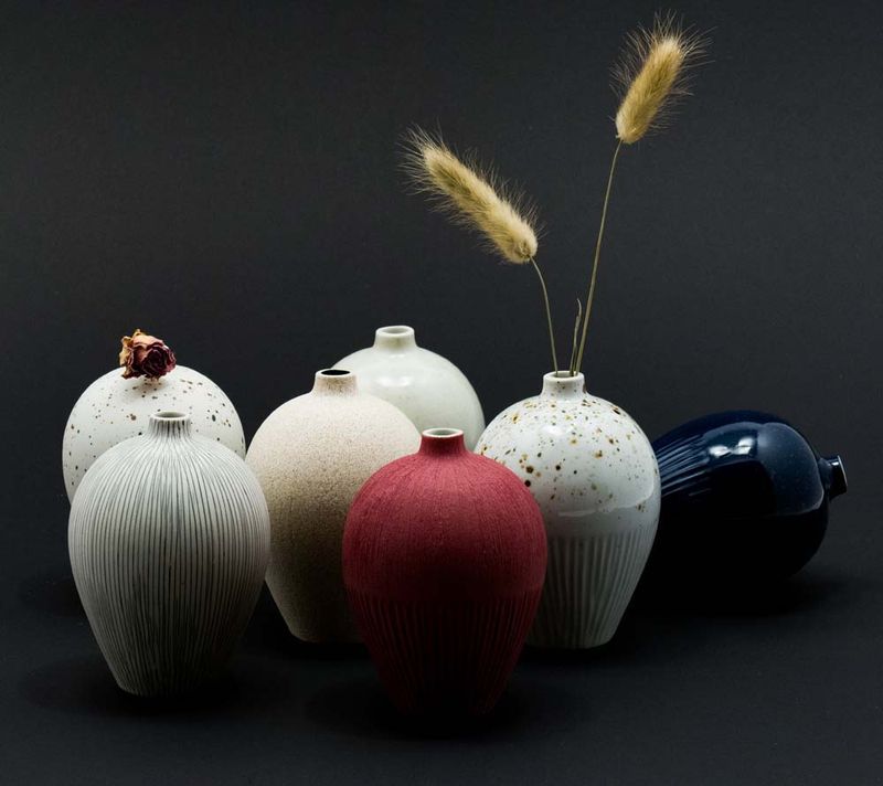  Vase Ebba, small – Freckles Brown