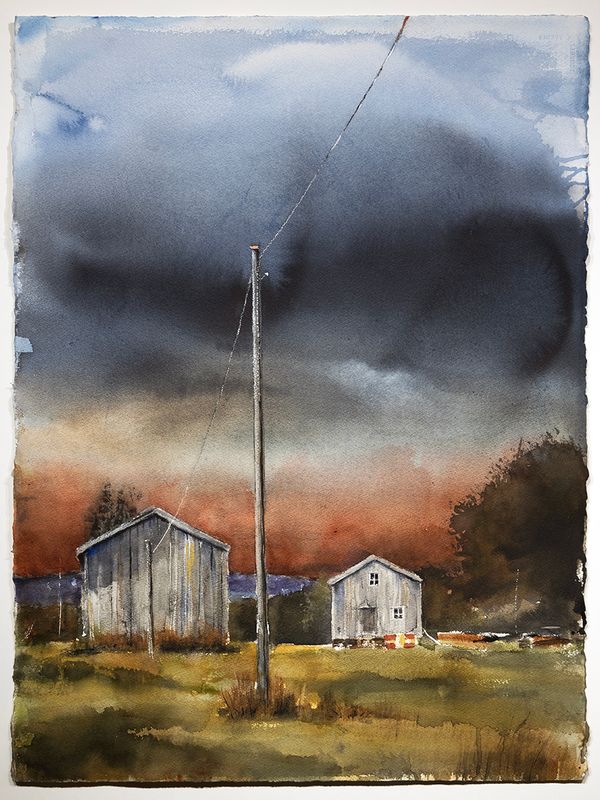 Stormskyene ble formet av lyset bakom